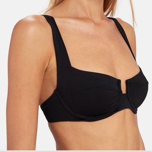 L Space Camellia Bikini Top Underwire Black